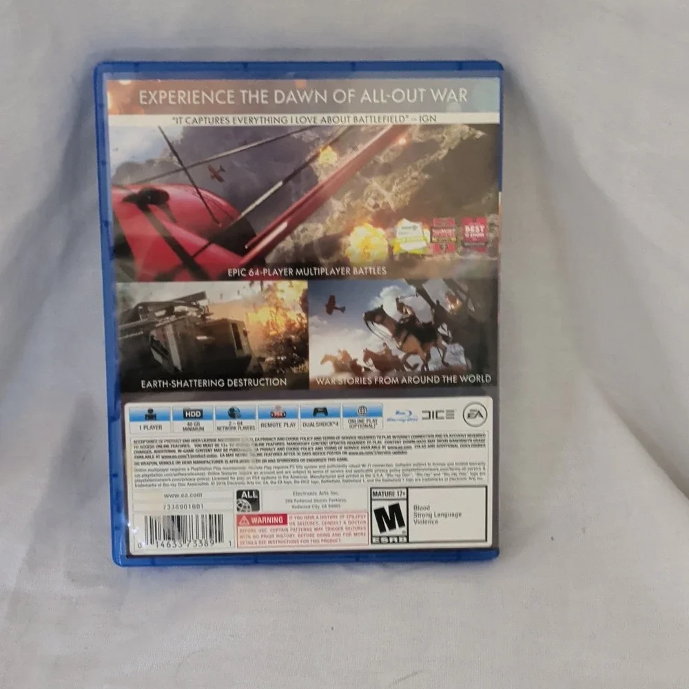 Electronic Arts Battlefield 1 PS4 (2016) Multiplayer Shooter M NTSC-U/C
